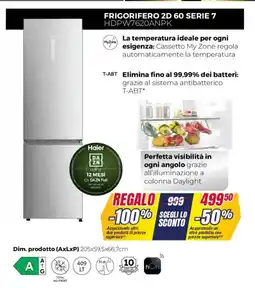 Trony Haier FRIGORIFERO 2D 60 SERIE 7 HDPW7620ANPK offerta