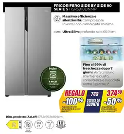 Trony Haier FRIGORIFERO SIDE BY SIDE 90 SERIE 5 HSR5918DNMP offerta