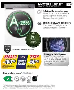 Trony Haier LAVATRICE X SERIE 7 HW90-B14367GTUIT offerta