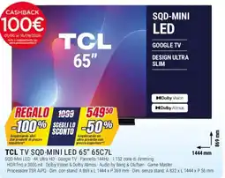 Trony TCL TV SQD-MINI LED 65" 65C7L offerta
