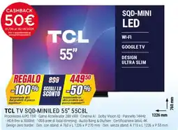 Trony TCL TV SQD-MINILED 55" 55C8L offerta