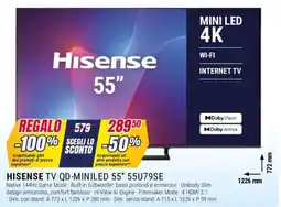 Trony HISENSE TV QD-MINILED 55" 55U79SE offerta