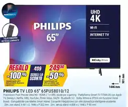 Trony PHILIPS TV LED 65" 65PUS8010/12 offerta