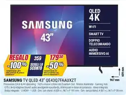 Trony SAMSUNG TV QLED 43" QE43Q7FAAUXZT offerta