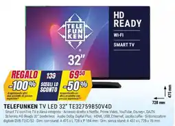 Trony TELEFUNKEN TV LED 32" TE32759B50V4D offerta