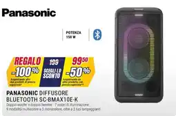 Trony PANASONIC DIFFUSORE BLUETOOTH SC-BMAX10E-K offerta