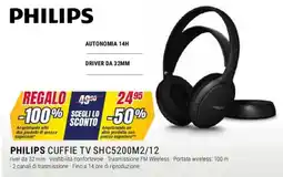 Trony PHILIPS CUFFIE TV SHC5200M2/12 offerta