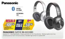 Trony PANASONIC CUFFIE RB-HX220BD offerta