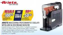 Trony Ariete macchina per granite e gelati myslush & icecream 0655/00 offerta