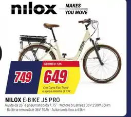Trony Nilox e-bike J5 pro offerta