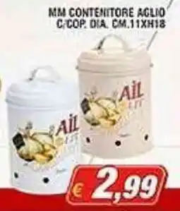 Maury's Mm contenitore aglio c/cop offerta