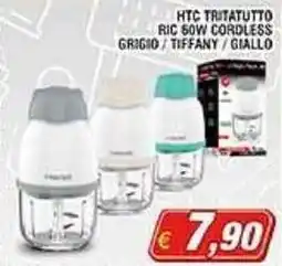 Maury's Htc tritatutto ric 50W cordless grigio tiffany/giallo offerta