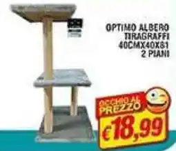 Maury's Optimo albero tiragraffi 2 piani offerta