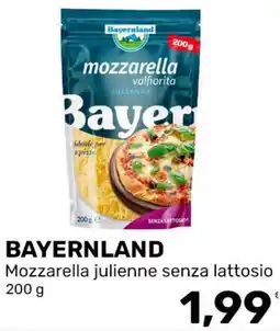 Iper Tosano BAYERNLAND Mozzarella julienne senza lattosio offerta