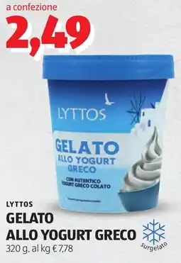 ALDI Lyttos gelato allo yogurt greco offerta