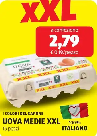 I colori del sapore uova medie xxl