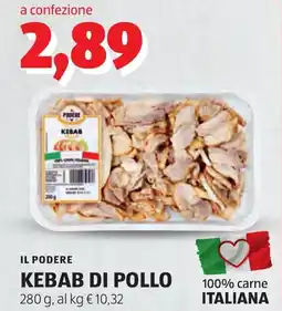 ALDI Il podere kebab di pollo offerta