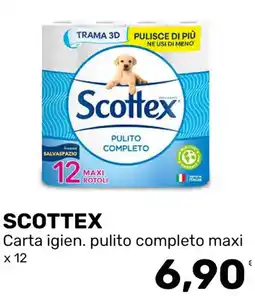 Iper Tosano SCOTTEX Carta igien. pulito completo maxi offerta