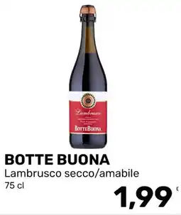 Iper Tosano BOTTE BUONA Lambrusco secco/amabile offerta