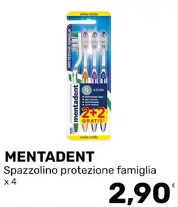 Iper Tosano MENTADENT Spazzolino protezione famiglia offerta