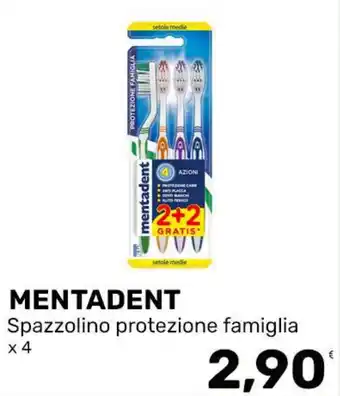 Iper Tosano MENTADENT Spazzolino protezione famiglia offerta