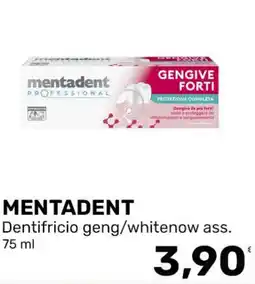 Iper Tosano MENTADENT Dentifricio geng/whitenow offerta