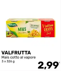 Iper Tosano VALFRUTTA Mais cotto al vapore offerta