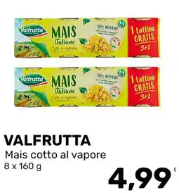 Iper Tosano VALFRUTTA Mais cotto al vapore offerta