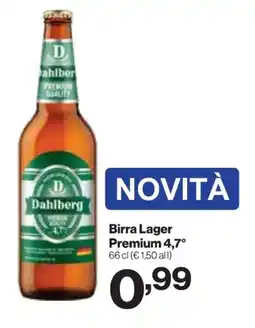 In'S Mercato Dahlberg Birra Lager Premium 4,7° offerta