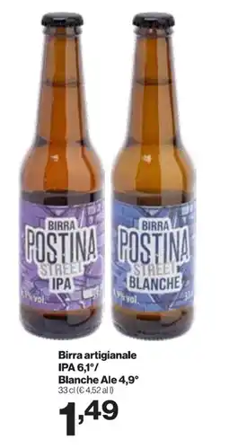 In'S Mercato Birra artigianale IPA 6,1°/ Blanche Ale 4,9° offerta