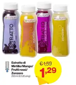 In'S Mercato Estratto di Mirtillo/Mango/ Frutti rossi/ Zenzero offerta