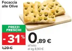 Carrefour Market Focaccia alle Olive offerta
