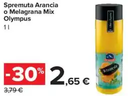 Carrefour Market Spremuta Arancia o Melagrana Mix Olympus offerta