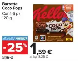 Carrefour Market Barrette Coco Coco Pops Conf. 6 pz offerta