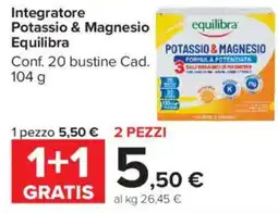 Carrefour Market Integratore Potassio & Magnesio Equilibra offerta