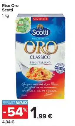 Carrefour Market Riso Oro Scotti offerta