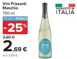 Carrefour Market Vini Frizzanti Maschio offerta