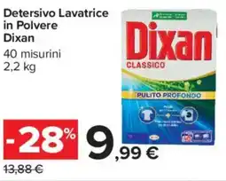 Carrefour Market Detersivo Lavatrice in Polvere Dixan offerta