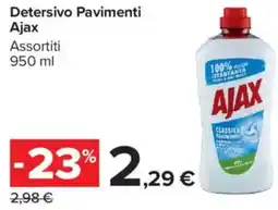 Carrefour Market Detersivo Pavimenti Ajax offerta