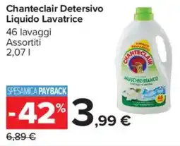 Carrefour Market Chanteclair Detersivo Liquido Lavatrice offerta