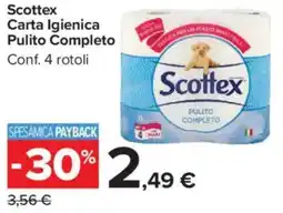 Carrefour Market Scottex Carta Igienica Pulito Completo offerta