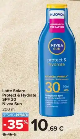 Carrefour Market Latte Solare Protect & Hydrate SPF 30 Nivea Sun offerta
