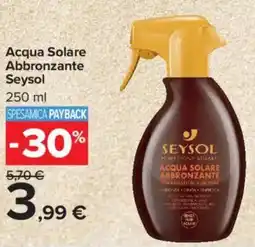 Carrefour Market Acqua Solare Abbronzante Seysol offerta