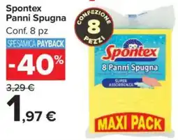 Carrefour Market Spontex Panni Spugna offerta