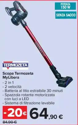 Carrefour Market TERMOZETA Scopa Termozeta MyLibera offerta