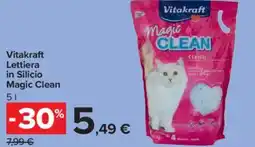 Carrefour Market Vitakraft Lettiera in Silicio Magic Clean offerta