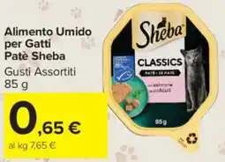 Carrefour Market Alimento Umido per Gatti Patè Sheba offerta