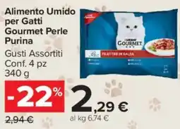 Carrefour Market Alimento Umido per Gatti Gourmet Perle Purina offerta