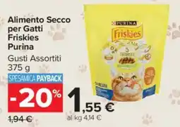 Carrefour Market Alimento Secco per Gatti Friskies Purina offerta