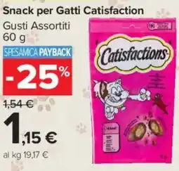 Carrefour Market Snack per Gatti Catisfaction offerta